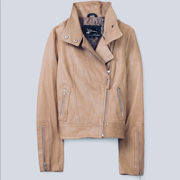 mackage leather jacket aritzia